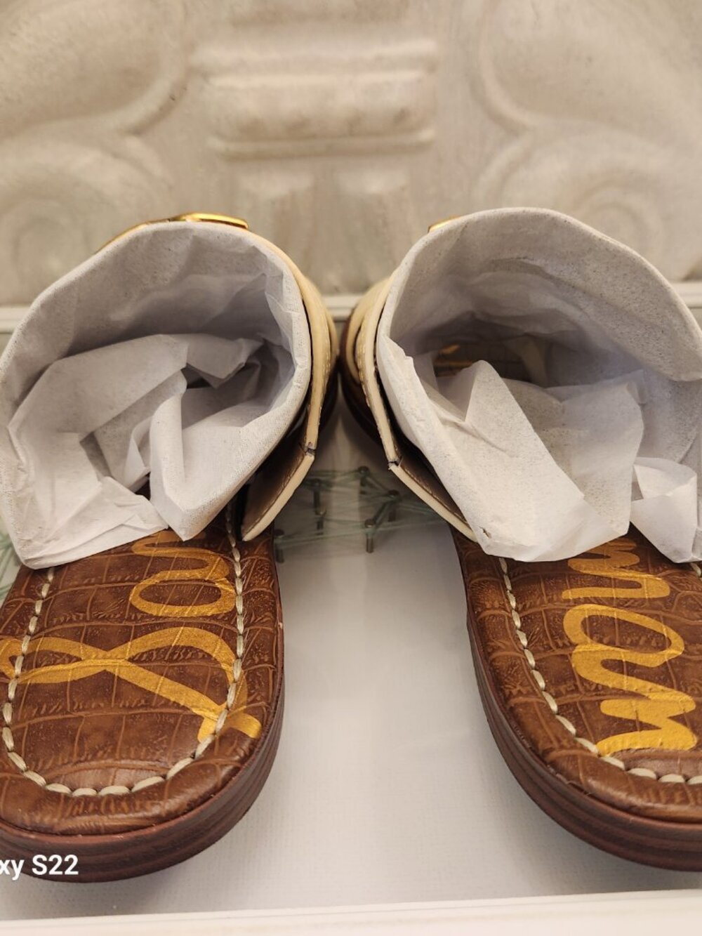 Sam Edelman Ivory Leather "Gilles" flat sandals. NIB. Size Various - Picture 6 of 10